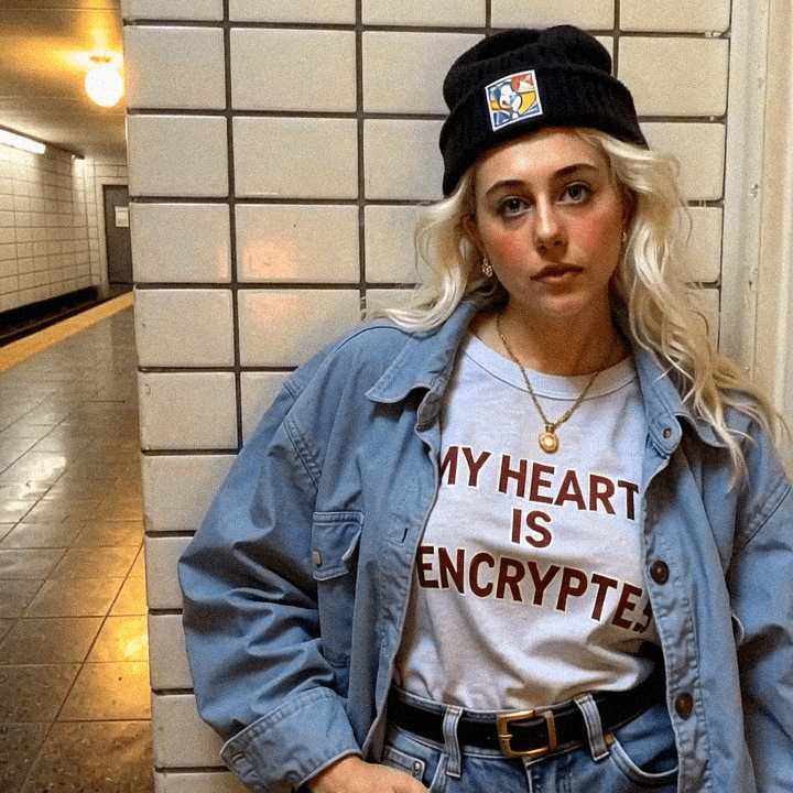 The time Emma-Jane MacKinnon-Lee wore the encrypted hearts shirt and kept its secret.
